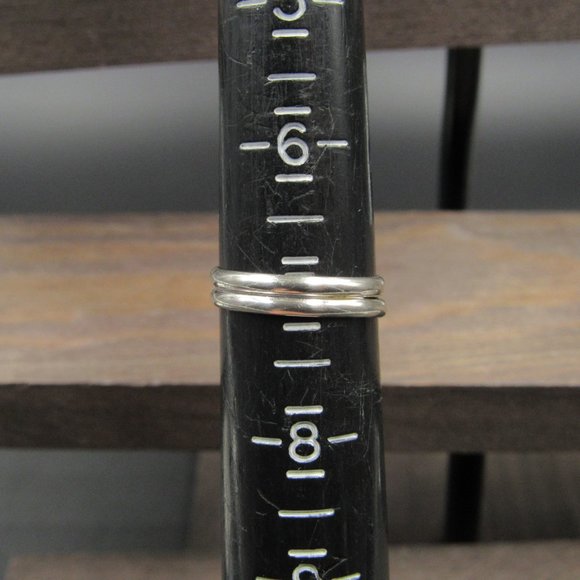 Size 7 Sterling Silver Amazonite Stone Band Ring - Picture 6 of 8